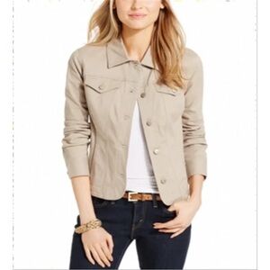 Charter Club Light Tan Jean Jacket - M
